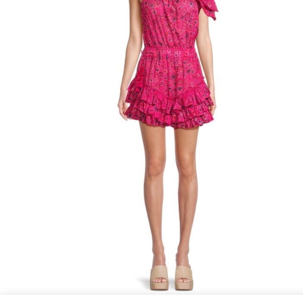 Poupette St Barth - Kaia One-Shoulder Mini Dress - M - Brand New